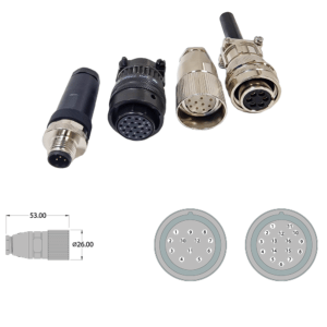 connectors, 12 Pin M23 Connector, 16 Pin M23 Connector